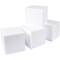 4 Pack Foam Cube Squares for Crafts, 6x6x6" White Blocks for, DIY Projects